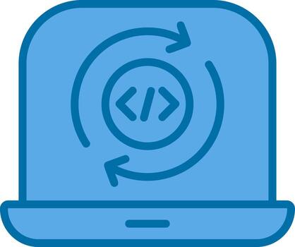 diseño de icono de vector de ciclo de programación