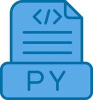 Python File Vector Icon Design