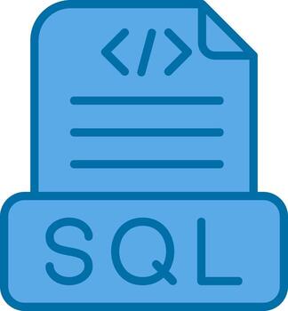 diseño de icono de vector de archivo sql