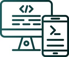 Code Terminal Vector Icon Design
