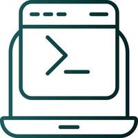 Command Line Vector Icon Design