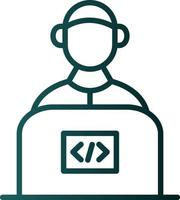 Senior Developer Vector Icon Design