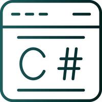 C Sharp Vector Icon Design