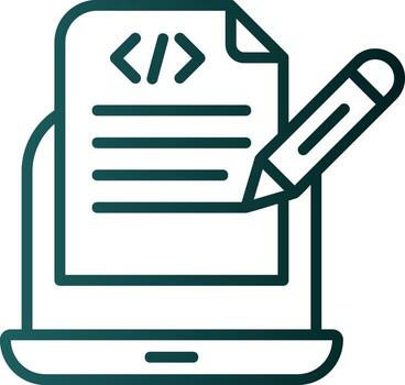 Programming Notes Vector Icon Design