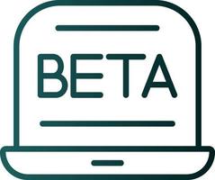 diseño de icono de vector beta