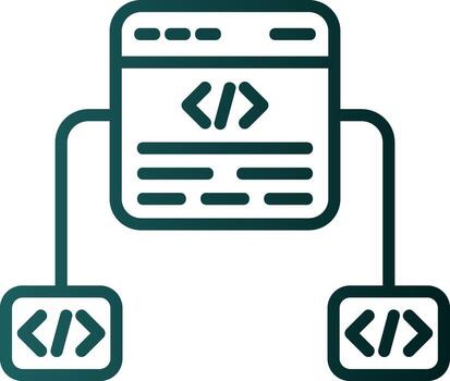 diseño de icono de vector de marco de código