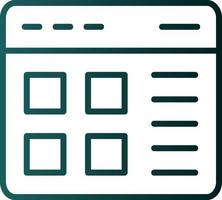 Website Layout Vector Icon Design
