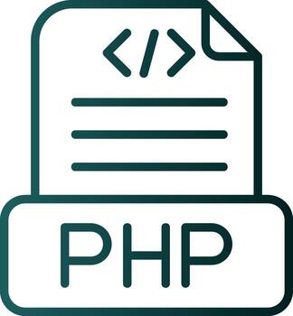 diseño de icono de vector de archivo php