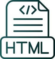 diseño de icono de vector de archivo html