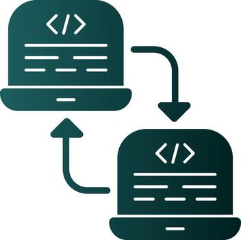 diseño de icono de vector de refactorización de código