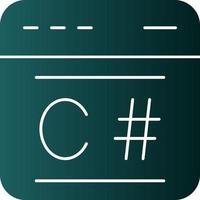 C Sharp Vector Icon Design