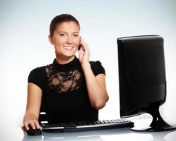 Young woman in the office photo