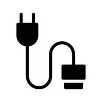 Ilustración de vector de conector de cable en un fondo. Símbolos de calidad premium. Iconos vectoriales para concepto y diseño gráfico.