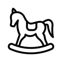 ilustración de vector de caballo mecedora en un fondo. símbolos de calidad premium. iconos vectoriales para concepto y diseño gráfico.