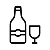 ilustración de vector de vino en un fondo. símbolos de calidad premium. iconos vectoriales para concepto y diseño gráfico.