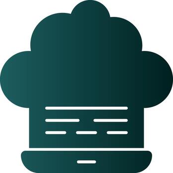 diseño de icono de vector de codificación en la nube