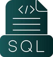 Sql File Vector Icon Design