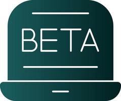 diseño de icono de vector beta