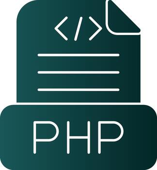 diseño de icono de vector de archivo php