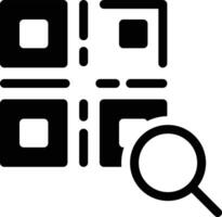 busque la ilustración vectorial del código qr en un fondo. símbolos de calidad premium. iconos vectoriales para el concepto y el diseño gráfico. vector