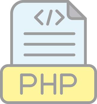Php File Vector Icon Design