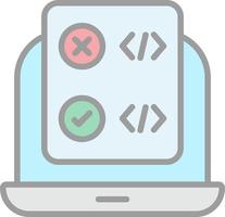 Code Correction Vector Icon Design