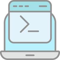 Command Line Vector Icon Design