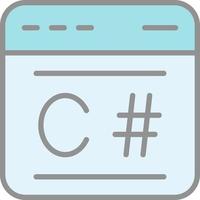 C Sharp Vector Icon Design