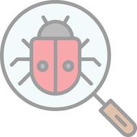 Search Bug Vector Icon Design