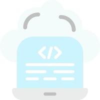 Cloud Coding Vector Icon Design