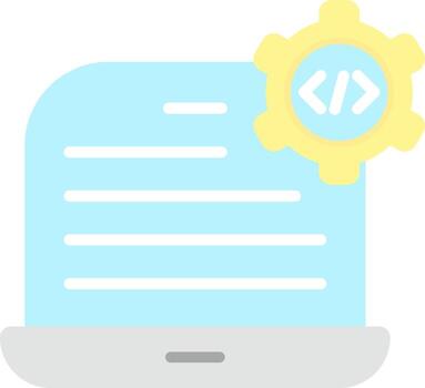 diseño de icono de vector de configuración de código