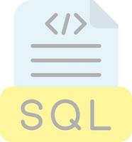 Sql File Vector Icon Design