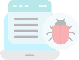 Website Bug Vector Icon Design