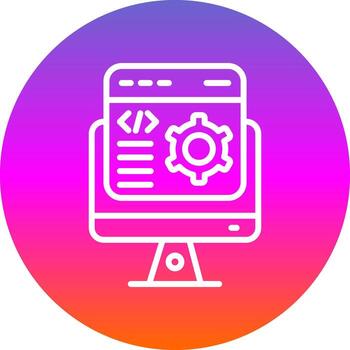 diseño de icono de vector de desarrollador de software