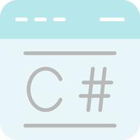 C Sharp Vector Icon Design