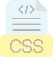 diseño de icono de vector de archivo css