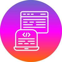Backend Development Vector Icon Design