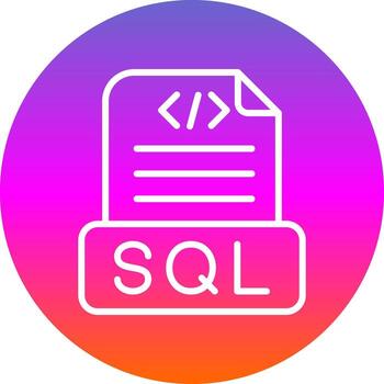 diseño de icono de vector de archivo sql