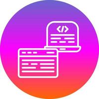 Frontend Development Vector Icon Design