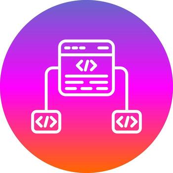 diseño de icono de vector de marco de código