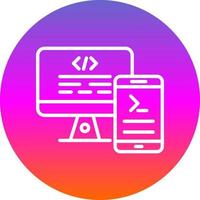 Code Terminal Vector Icon Design