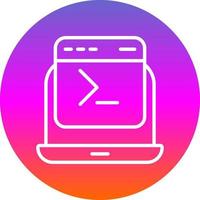 Command Line Vector Icon Design