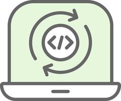 Programming Cycle Vector Icon Design