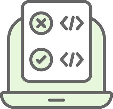 Code Correction Vector Icon Design