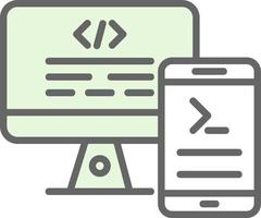 Code Terminal Vector Icon Design