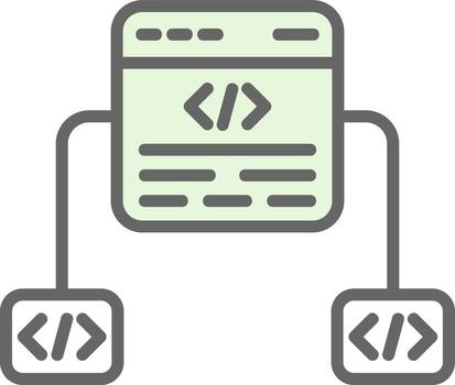 diseño de icono de vector de marco de código
