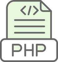 Php File Vector Icon Design
