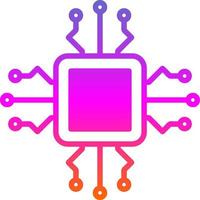 Code Processor Vector Icon Design