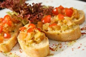 bruschetta bread dish photo