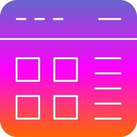 Website Layout Vector Icon Design